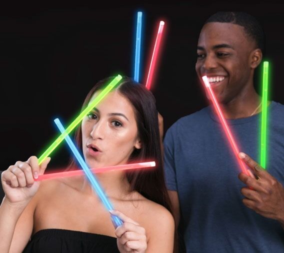 Glow sticks for emergency lighting and camping