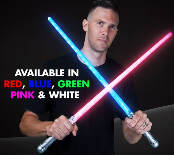 Star wars light saber swords with 22 led lights 28 inches long