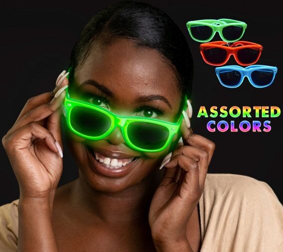 Rave themed retro EL wire eye glasses for party's and club events
