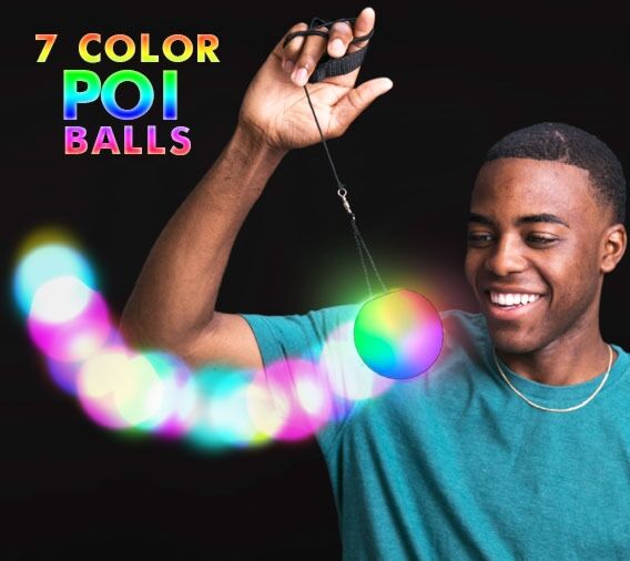LED POI Balls color swirling glowing toy Premier Glow