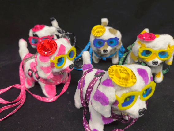 Walking Dog Toy with Leash – Light Up, Barking, Walking Dog in