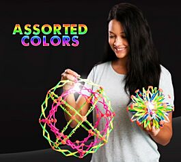 Expandable sphere ball outlet