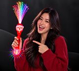 Light-Up Santa Fiber Optic Christmas Wand
