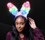 Flashing Pink Bunny Ears