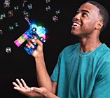 LED Police Car Bubble Blower