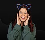 Red White Blue LED Cat Ears