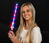 Light up RWB Twist Star Wand