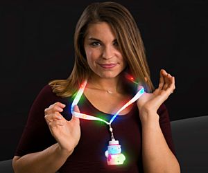 Flashing Snowman Necklaces