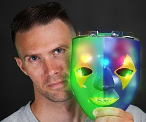 Light up Mardi Gras Mask