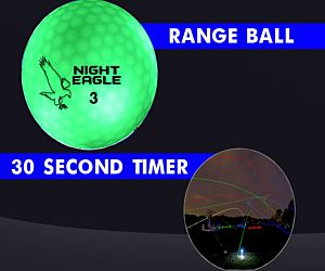30 Second LED Range Golf Ball - Green