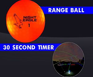 30 Second LED Range Golf Ball - Red