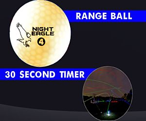 30 Second LED Range Golf Ball - White