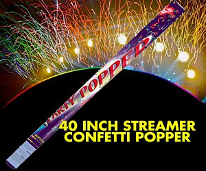 40 inch Streamer Confetti Popper