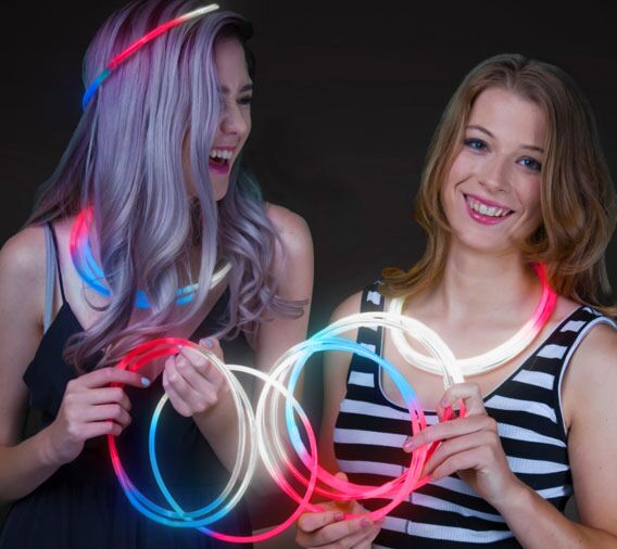 Red White Blue Glow Necklaces (50/pcs)