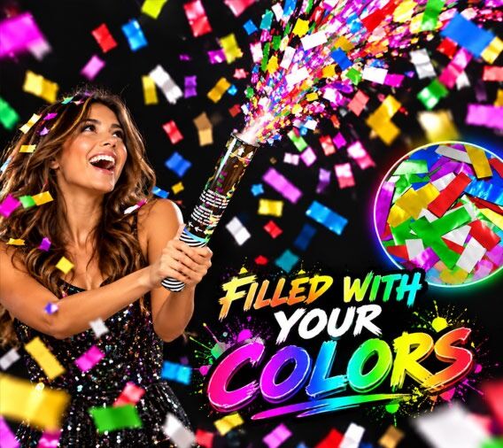 Confetti Popper Cannon (12 inches)