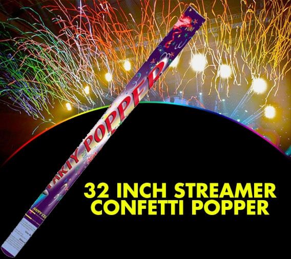 Streamer Confetti Popper (32 Inches)
