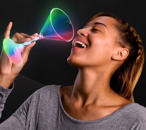 Light up Martini Glass