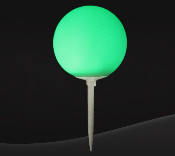 LED Tee Box Spike Ball Marker – 7 Flashing Modes, CR2032 Battery