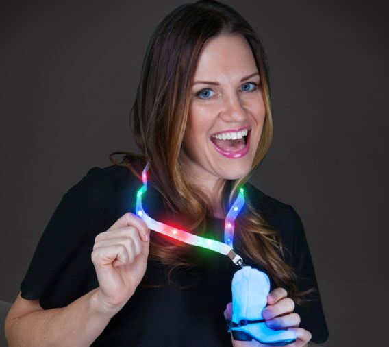 Lightup Cowboy Boot Lanyard Necklaces