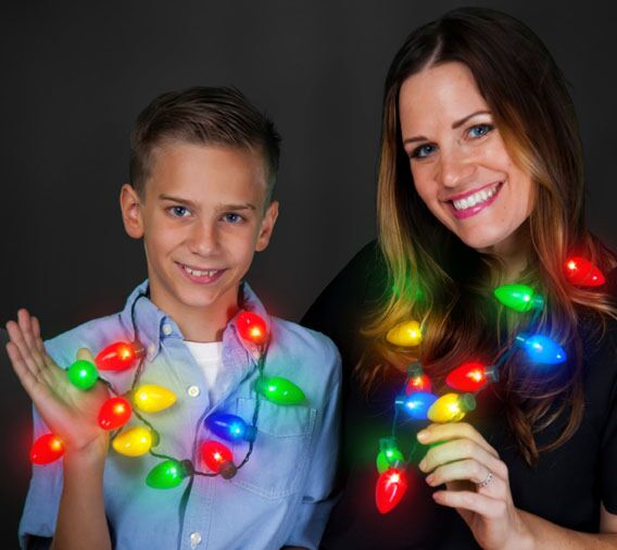 Christmas Light Bulb Necklace