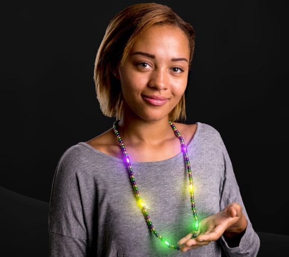 Flashing Mardi Gras Beads