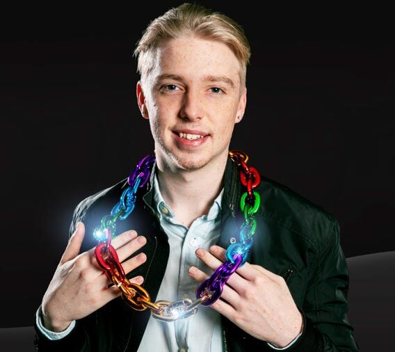 Rainbow LED Jumbo Chain Link Necklace