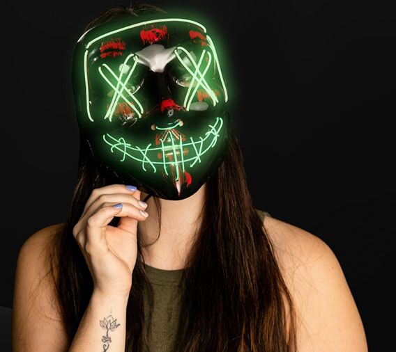 LED Purge Mask | EL Wire | Cool To The Touch | Light Up