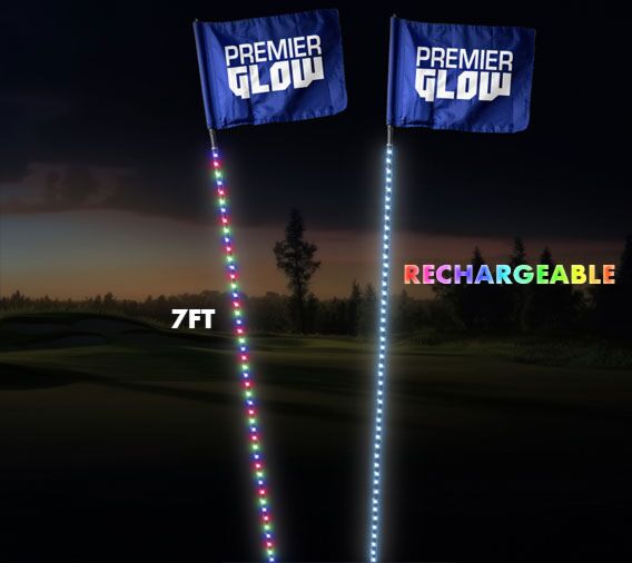 Premium LED Flag Stick (Rechargeable)
