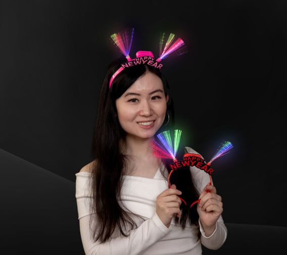 Light up Happy New Year Headband