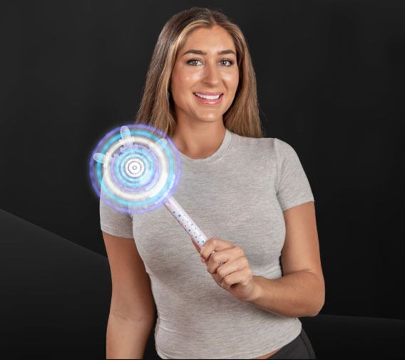 Light up Spinning Snowflake Windmill