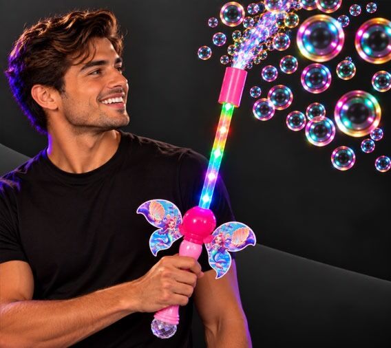 Light up Mermaid Bubble Sword (6 Hole)