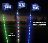 38 inch Premium LED Miniature Flag Stick (Rechargeable)