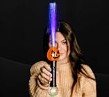 Flashing Pumpkin Fiber Optic Wand