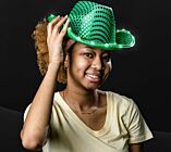 Light up Sequin Cowboy Hat - Green