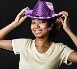 Light up Sequin Cowboy Hat - Purple