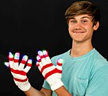 Light up Candy Cane Gloves
