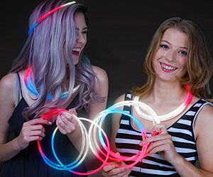 Red White Blue Glow Necklaces  (50/pcs)