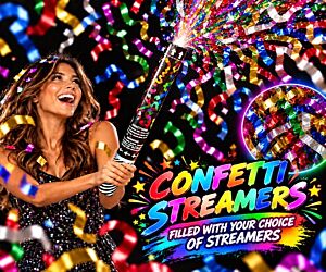Streamer Confetti Popper (32 Inches)
