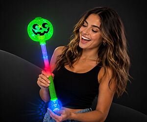 LED Glowing Pumpkin Halloween Wand