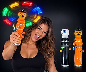 LED Spinning Pumpkin & Eyeball Halloween Wand