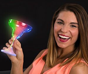 Light up Margarita Glass