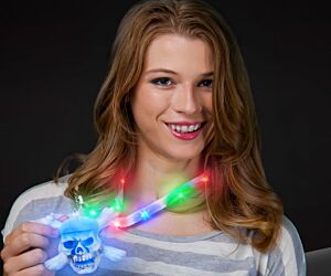 Flashing Skull and Bone Lanyard Necklaces