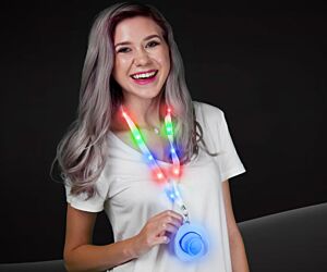 Lightup Cowboy Hat Lanyard Necklaces 