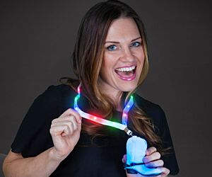 Lightup Cowboy Boot Lanyard Necklaces
