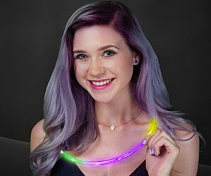 Light Up Mardi Gra Necklaces (Pu/G/Y)