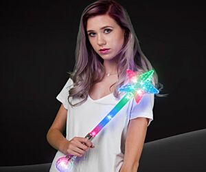 Flashing Star Wand /w Ball