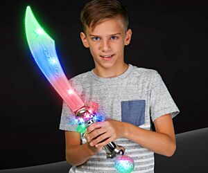 Flashing Double Skull-Faced Saber