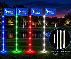 6.5 ft LED Night Golf Flag Stick