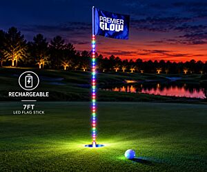 Premium LED Flag Stick (Rechargeable)