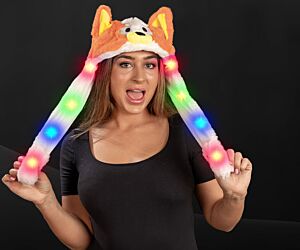 Flashing Bingo Plush Moving Ear Hat